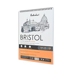 Scholar A4 Bristol Ultra Smooth Paper 20 Sheets