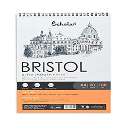 Scholar A5 Bristol Ultra Smooth paper  36 Sheets (180 Gsm)