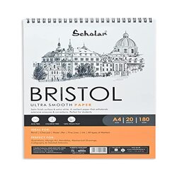 Scholar A3 Bristol Paper Pad Wiro  Book 20 Sheets (180 gsm)