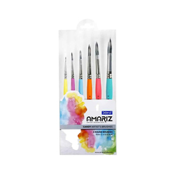 Doms Amariz Candy Artist's Brushes Flat Set of 6