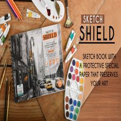 SCHOLAR A4 SKETCH SHIELD SKETCH BOOK- (SS4-A) 170Gsm